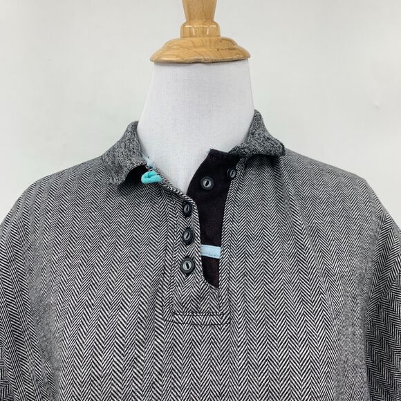 Jamie Sadock Herringbone Golf Shirt Womens S Small Short Sleeve Pleated Back - Picture 3 of 14